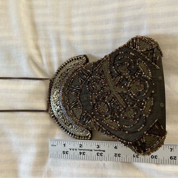 Vintage Style 100% silk women’s beaded purse Bohemian Boho Chic Victorian style - Picture 10 of 11